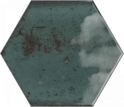 Настенная плитка Ribesalbes Hope Hex Blue Glossy 15x17.3
