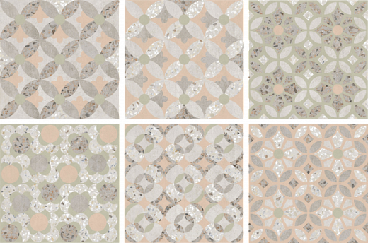 Керамогранит Vitra Beton-Terrazzo Пэчворк 60x60