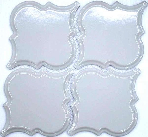 Мозаика Философия Мозаики Porcelain Arabesko Bevel Light Grey 21.85x21.85