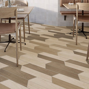 60 Grad Chevron A Calacatta9.8x23