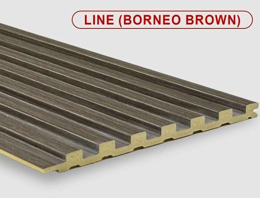 Бамбуковые панели Bonaparte Line borneo Brown 14x280