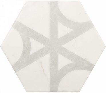 Напольная плитка Equipe Carrara Hexagon Flow 17.5x20
