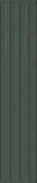Настенная плитка DNA Tiles Plinto In Green Gloss 10.7x54.2