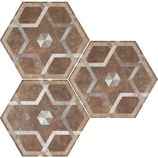Керамогранит Fioranese Heritage Deco Exagona Texture 5 34.5x40
