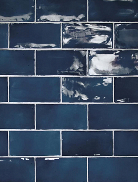 Настенная плитка Equipe Manacor Ocean Blue 7.5x15