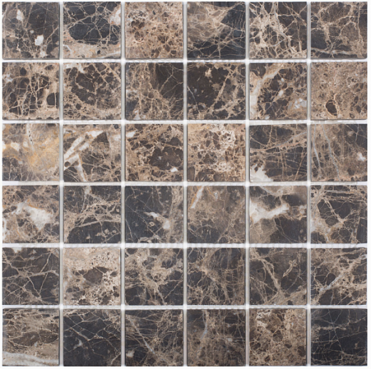 Мозаика из мрамора Pixel Mosaic PIX303 Dark Emperador 30.5x30.5