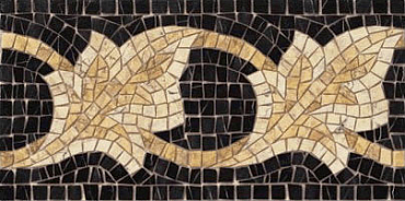 Декор Vives Ceramica Cenefa Afrodita Negro 21.7x43.5