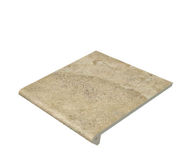 Ступень фронтальная Gres de Aragon Petra Ocre Round. Anti-Slip 30x33