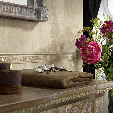 Cenefa Daino Reale Beige4x25