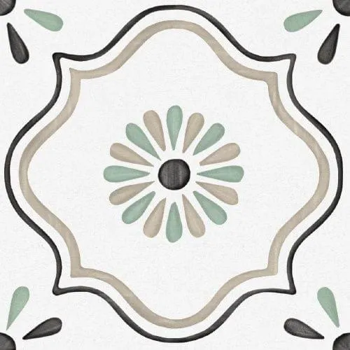 Керамогранит Ennface Pattern Ponza Flower 20x20
