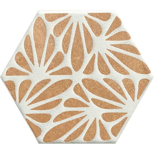 Керамогранит Marca Corona Terracreta Cesello Chamotte Esagonо 21.6x25