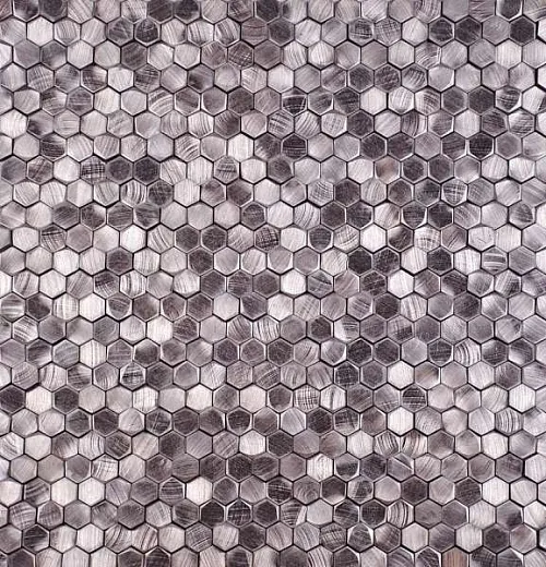Мозаика Философия Мозаики Aluminium 3D Hexagon Rose Gold 29.8x30.8