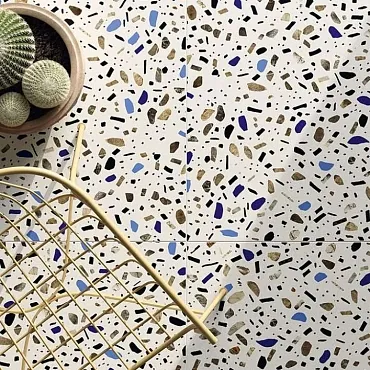 Ghiaia Maxi Bianco Lev60x60