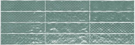 Настенная плитка El Barco Music Verde Decor 7.5x30