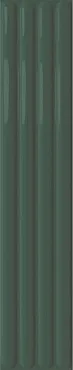 Настенная плитка DNA Tiles Plinto Out Green Gloss 10.7x54.2