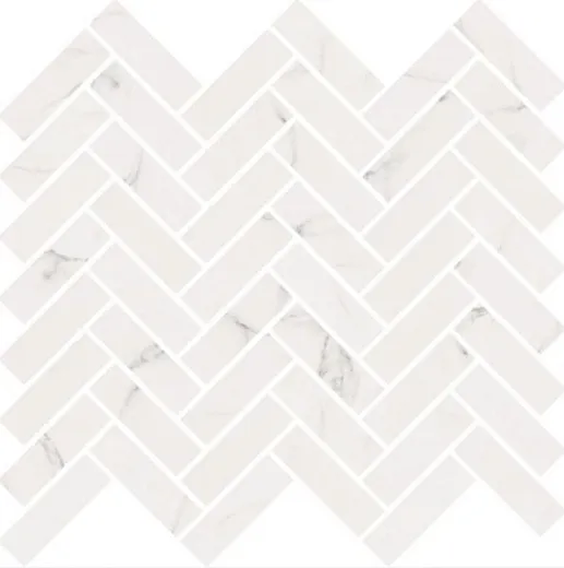 Мозаика ABK Mos. Chevron Statuario White 30x30