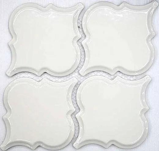 Мозаика Философия Мозаики Porcelain Arabesko Bevel Beige 21.85x21.85