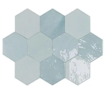 Настенная плитка WOW Zellige Hexa Aqua 10.8x12.4