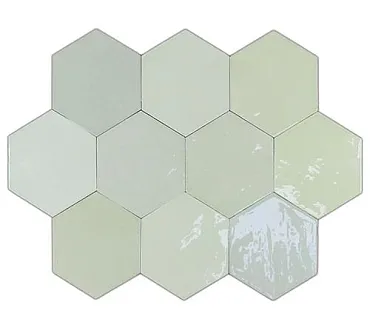 Настенная плитка WOW Zellige Hexa Mint 10.8x12.4