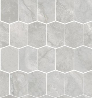 Мозаика Edimax Stream Bone/Silver Mosaico Hexagon 31x35