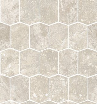 Мозаика Edimax Stream Bone/Silver Mosaico Hexagon 31x35