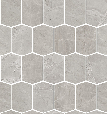 Мозаика Edimax Velvet Mosaico Hexagon White/Grey/Almond 31x35