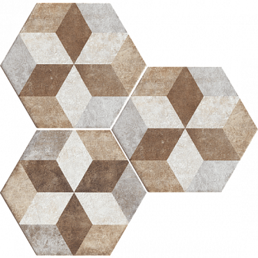 Керамогранит Fioranese Heritage Deco Exagona Texture 4 34.5x40