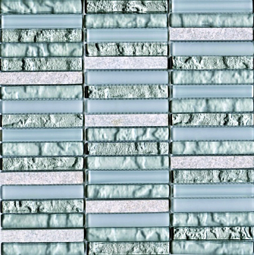 Мозаика L`antic Colonial Tecno Linear  Silver White 29.6x29.6