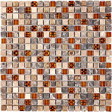Мозаика из мрамора и стекла Pixel Mosaic PIX720 30x30